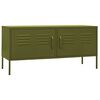 vidaXL TV omarica olivno zelena 105x35x50 cm jeklo