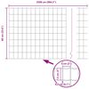 vidaXL Evropska ograja Siva 0.6 x 25 m PVC prevlečen železo