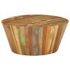 vidaXL Klubska mizica &Oslash;65x31 cm trden predelan les
