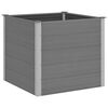 vidaXL Visoka greda WPC 100x100x91 cm siva