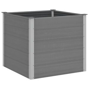 vidaXL Visoka greda WPC 100x100x91 cm siva