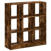 vidaXL Knjižna omara dimljeni hrast 102x32x108 cm inženirski les