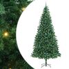 vidaXL Umestno božično drevo Zelena 300 cm PVC, kovina in plastika