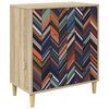 vidaXL Predalni &scaron;afka OMMEN Geometrijski vzorec 66 x 36,5 x 75 cm