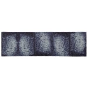 vidaXL Kuhinjska preproga Modri sencnik 150 x 45 cm 100% poliamid