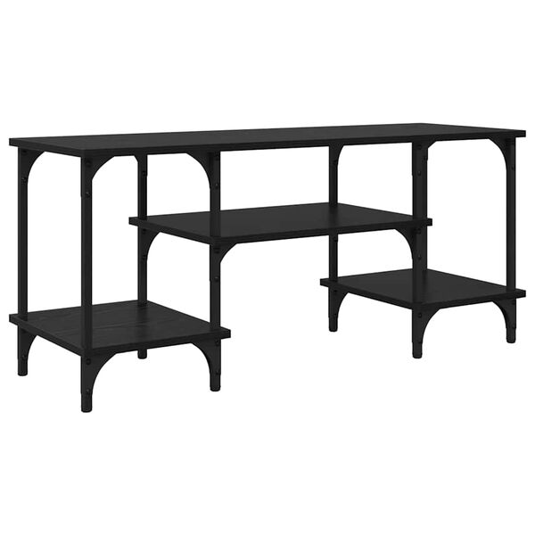 vidaXL TV omarica Črna Orehovina 102 x 35 x 45,5 cm