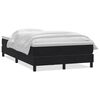 vidaXL Box spring postelja z vzmetnico črna 120x210 cm žamet