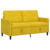 vidaXL Sofa s shrambo Rumena 152 x 78 x 87 cm Poliester