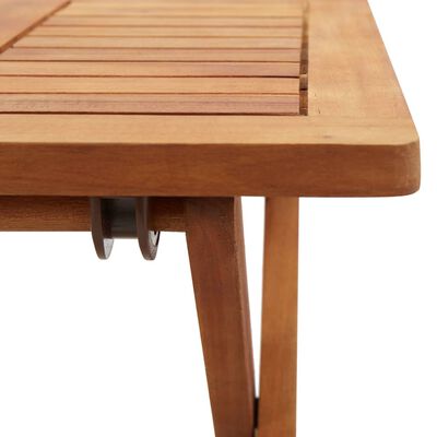 vidaXL Zložljiva vrtna klubska mizica 40x40x40 cm trden akacijev les