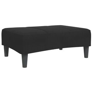 vidaXL Stolček za noge črn 77x55x31 cm žamet