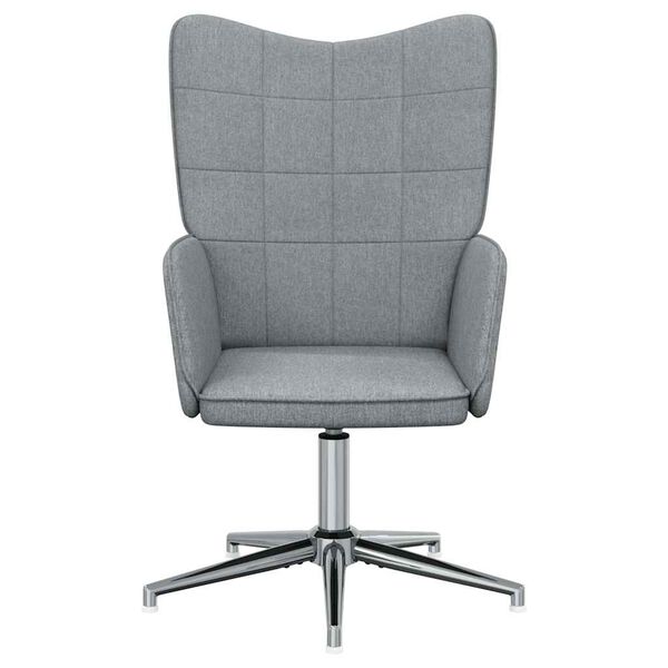 vidaXL Stol za spro&scaron;čanje svetlo sivo blago