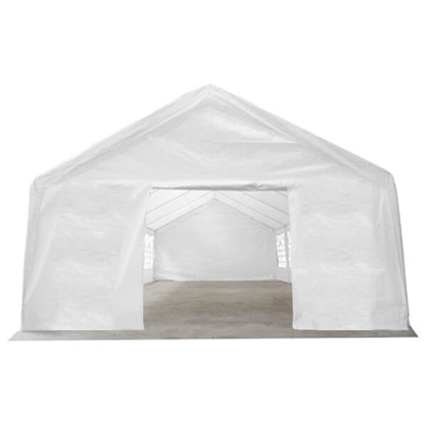 vidaXL Platno &scaron;otora brez okvirja Bela 12 x 6 m PE