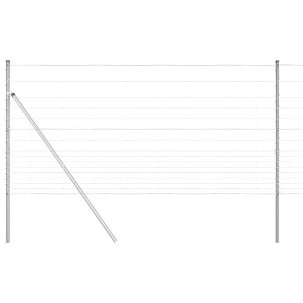 vidaXL Steber ograje. Cinkano 25 x 1,2 m Jeklo