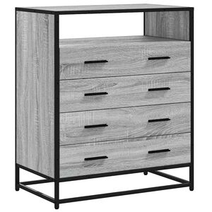 vidaXL Predalnik siva sonoma 70x41x83,5 cm inženirski les