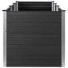vidaXL Visoka greda 300x100x91 cm WPC siva