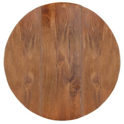 vidaXL Jedilna miza okrogla 110x76 cm trden mangov les