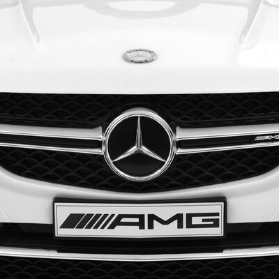 vidaXL Otroški avto Mercedes Benz GLE63S plastičen bel