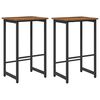 vidaXL Barski stol 2 kos Star les 40 x 32 x 74 cm Inženirski les