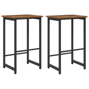 vidaXL Barski stol 2 kos Star les 40 x 32 x 74 cm Inženirski les