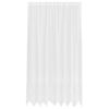vidaXL Čipkasta Zavesa z zavesami Bela 240 x 200 cm Poliester