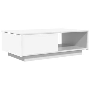 vidaXL Klubska miza Bela 95 x 55 x 31 cm Inženirski les