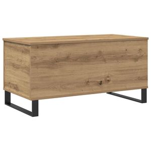 vidaXL Klubska mizica artisan hrast 90x44,5x45 cm inženirski les