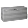 vidaXL Vrtna &scaron;katla za shranjevanje 117x45x56 cm siva