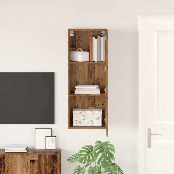 vidaXL TV stenska omara Star les 40,5 x 30 x 102 cm Konstruiran les