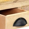 vidaXL Konzolna mizica 110x30x75 cm trden mangov les