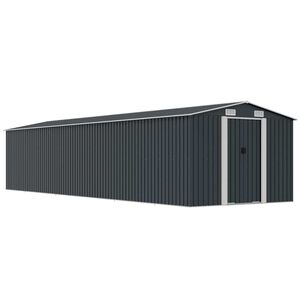 vidaXL Vrtna lopa antracitna 257x990x181 cm pocinkano jeklo