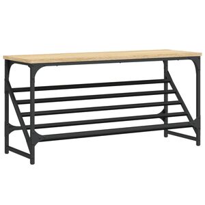 vidaXL Regal za čevlje sonoma hrast 90x30x45 cm inženirski les