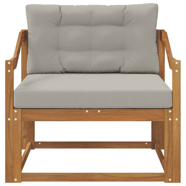 vidaXL Srednji zunanji kavč Masiven les akacije Naravna