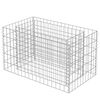 vidaXL Visoka greda gabion pocinkano jeklo 90x50x50 cm