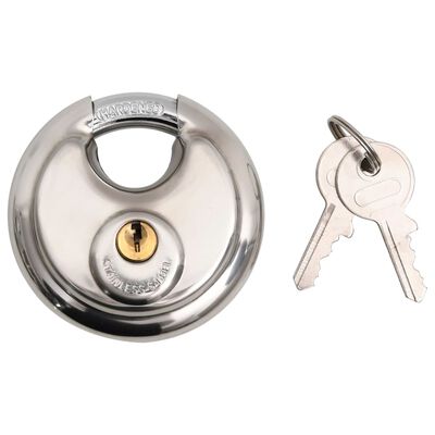 vidaXL Zaščitna ključavnica za kljuko srebrna 11x11x23,5 cm jeklo