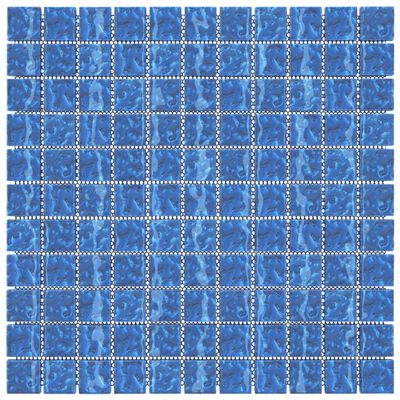 vidaXL Mozaik ploščice 11 kosov modre 30x30 cm steklo