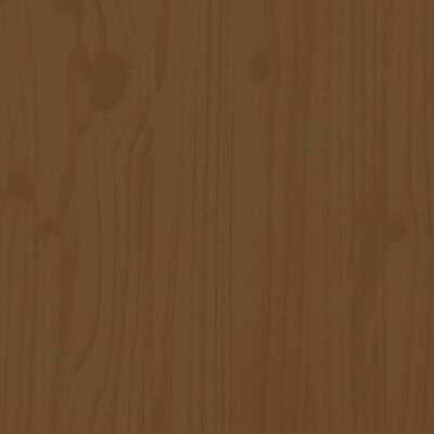 vidaXL Postelja za starejše medeno rjava 120x200 cm trdna borovina