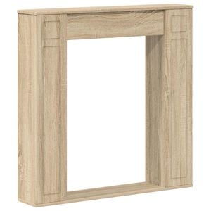 vidaXL Okvir kamina Sonoma hrast 100 x 20 x 100 cm Inženirski les