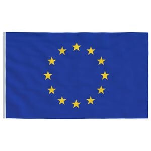 vidaXL Evropska zastava 90x150 cm
