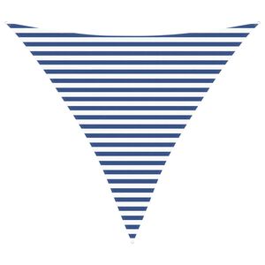 vidaXL Sončno platno Modra in bela 3,6 x 3,6 x 3,6 m