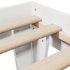 vidaXL Posteljni okvir brez vzmetnice bel 90x200 cm trdna borovina