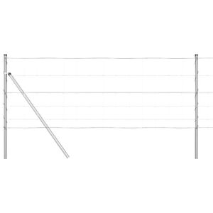 vidaXL Steber ograje. Cinkano 25 x 0,8 m Jeklo