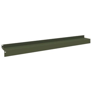 vidaXL Robovi trave 10 kos 100 x 10 x 8 cm Jeklo Olivno zelena