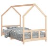 vidaXL Otro&scaron;ki posteljni okvir 90x200 cm trdna borovina