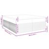 vidaXL Box spring postelja z vzmetnico temno siva 200x200 cm žamet