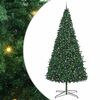 vidaXL Božično drevo z dekorativnimi lučmi Zelena 400 cm PVC
