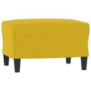vidaXL Stolček za noge rumen 60x50x41 cm žamet