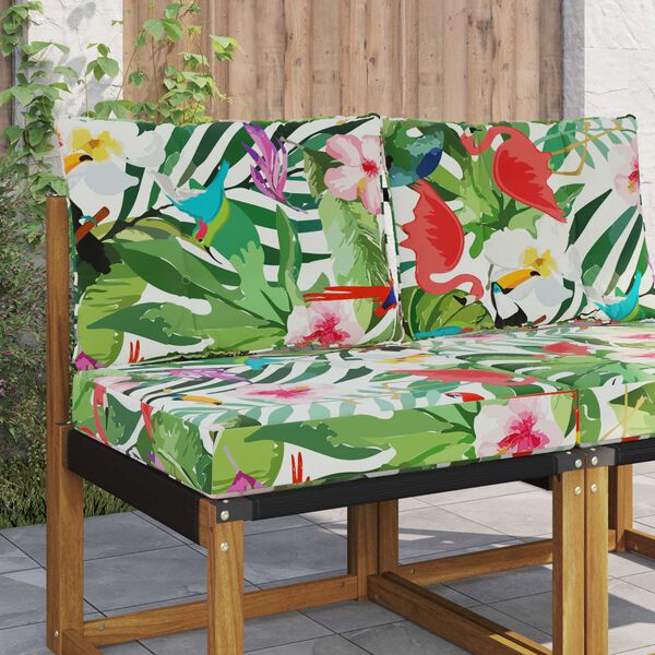 vidaXL Zunanja blazina za kavč 2 pcs barvito Poliester