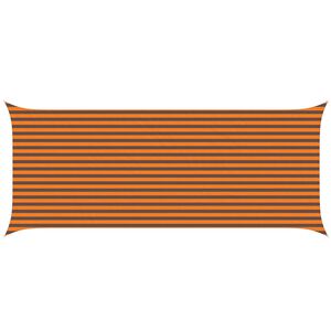 vidaXL Sončno platno Oranžna in Rjava 6 x 2,5 m 100% poliester Oxford