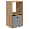 vidaXL Nočna omarica Umetni hrast 35 x 32 x 68,5 cm Konstruiran les