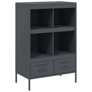 vidaXL Visoka omara antracit 68x39x101,5 cm jeklo